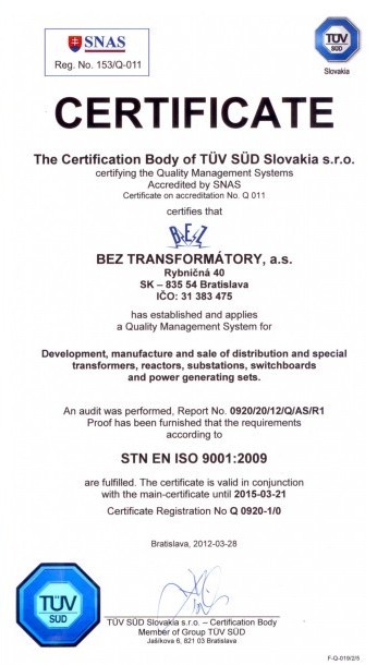  ISO BEZ Transformatory
